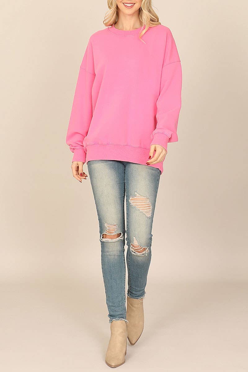 Good Things Ahead - Pink Graphic Back Print Sweatshirt